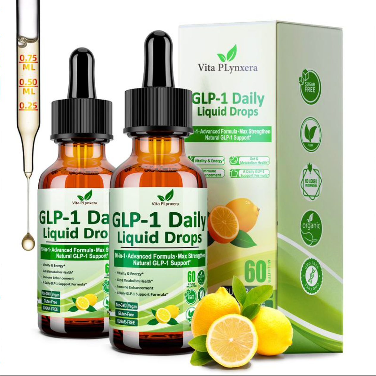 “GLP-1 Daily Liquid Drops – Advanced Natural Formula for Energy, Metabolism & Immune Support”