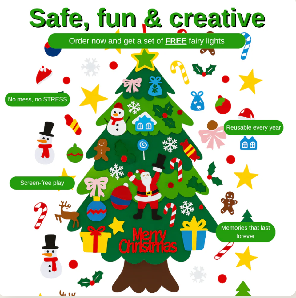 Eco-Friendly Christmas Tree For Family